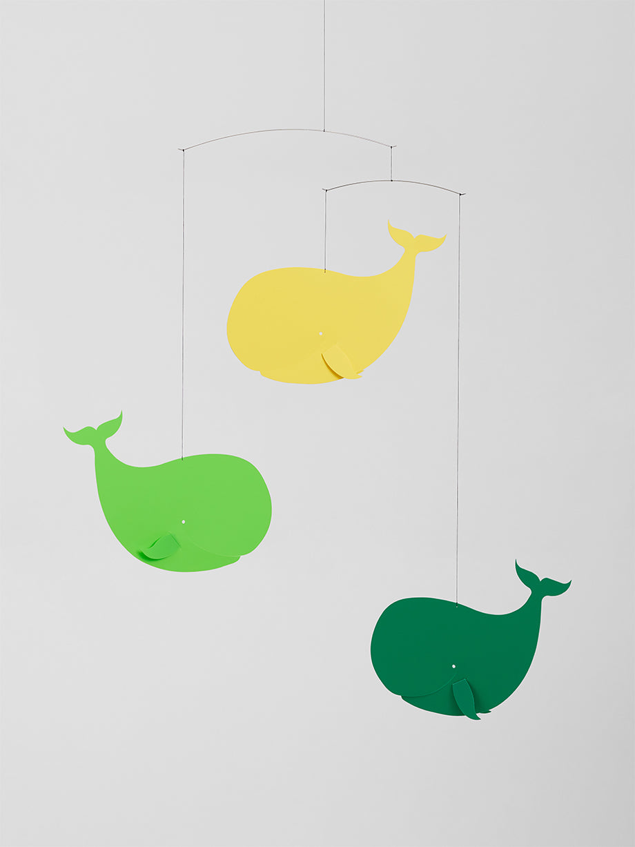 Happy Whales | Yellow & Green.
