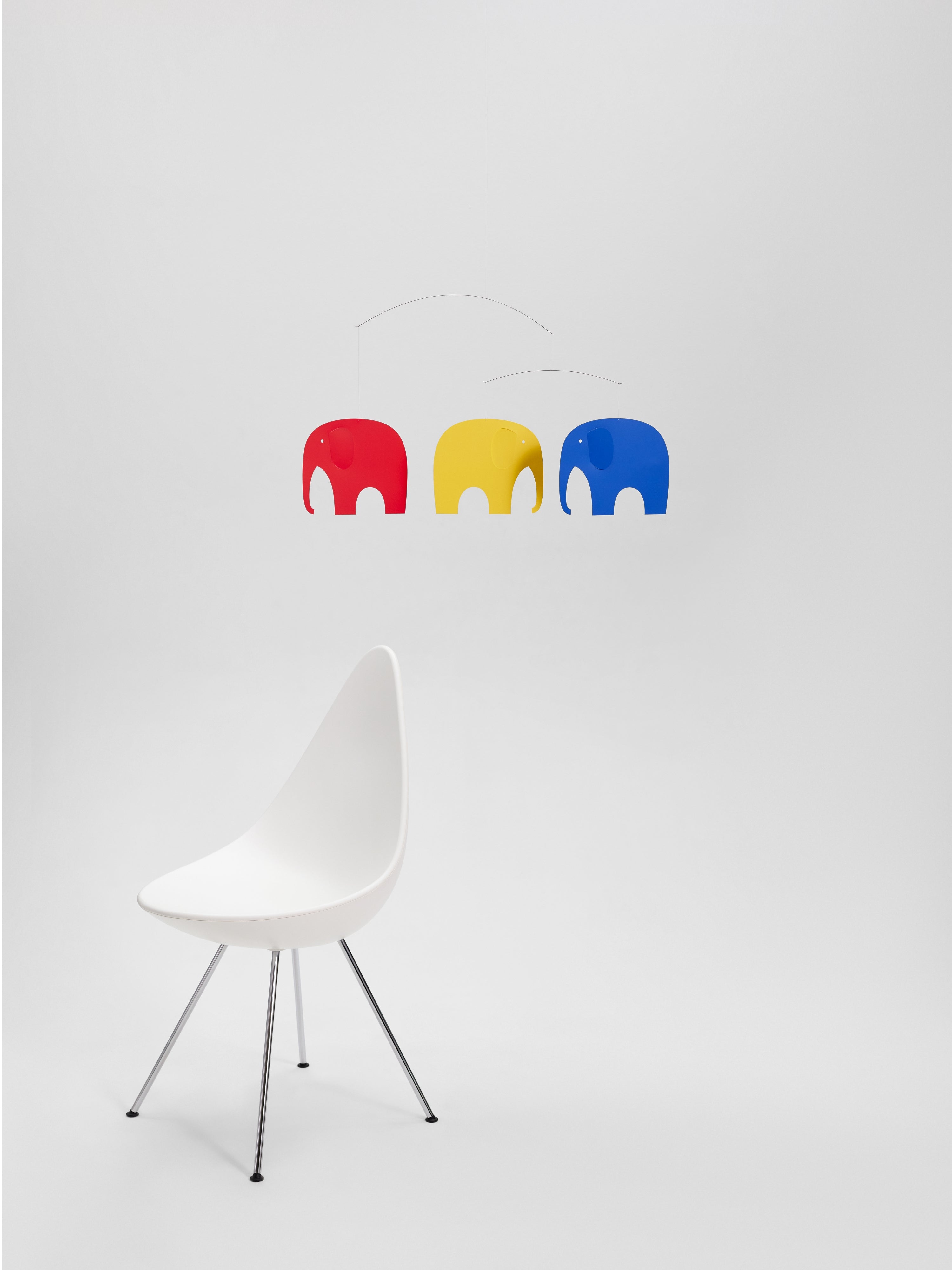 Elephant Party | Red, Blue & Yellow.