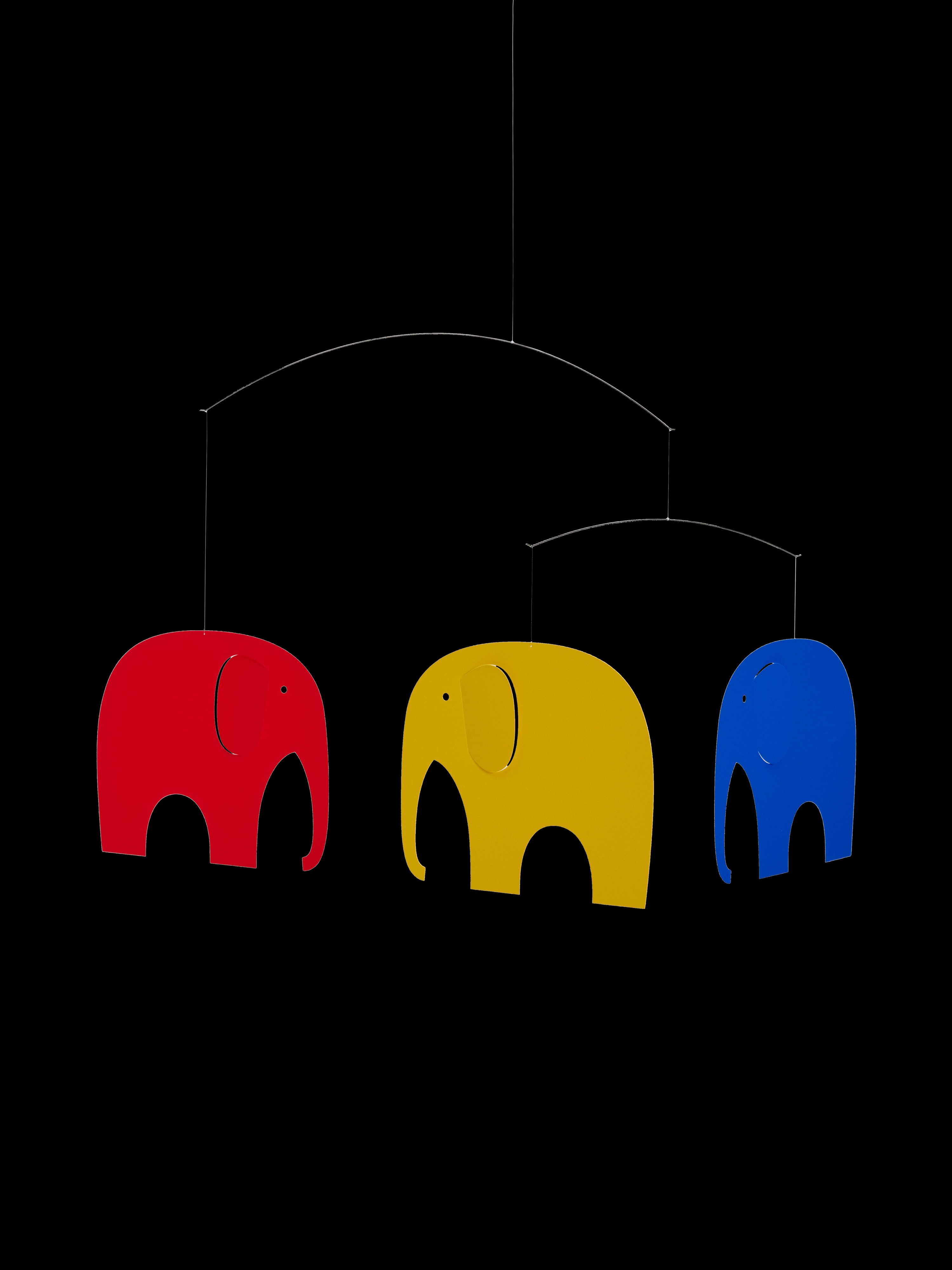 Elephant Party | Red, Blue & Yellow.