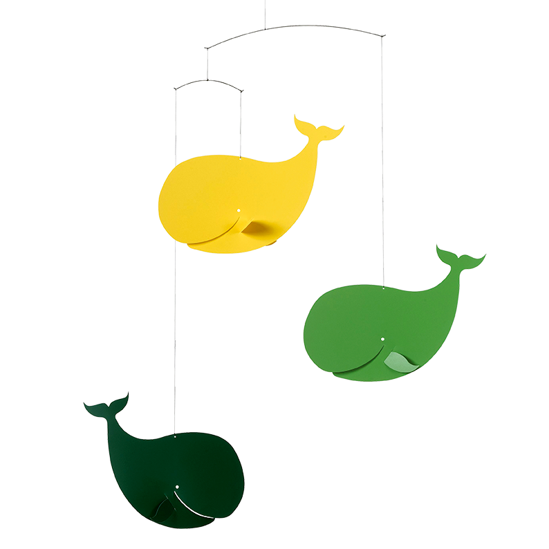 Happy Whales | Yellow & Green.